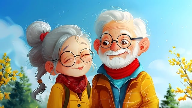 couple seniors amoureux